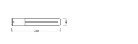 LED žárovka DULUX 2G11 8W = 18W 900lm 3000K teplá bílá FILAMENT LEDVANCE