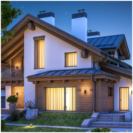 Zahradní venkovní nástěnné svítidlo 2x GU10 IP44 Black Quazar Kobi