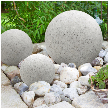 Venkovní lampa Sphere E27 Grey IP65 Zahradní koule Kobi