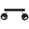 OCULARE stropní svítidlo 2xGU10 Reflektor Halogenové svítidlo Pohyblivé 30cm Černá SOLLUX