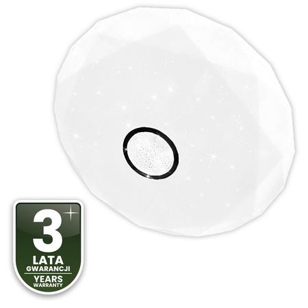 LED stropní plafon WESTA 48W CCT bílý kulatý 40cm + PILOT LUMILED