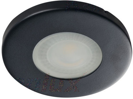 Stropní vestavné bodové svítidlo LED GU5.3 kulaté černé IP44 Marin Kanlux