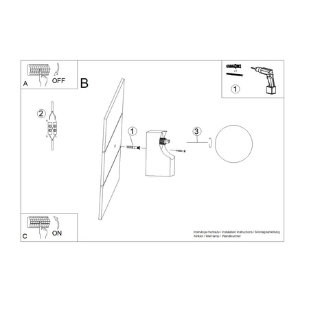 Nástěnné svítidlo G9 přírodní dřevo BULBO Peach Puff SL.1682 Sollux