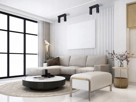 Nástěnné svítidlo 2x GU10 LED. pohyblivé. černé