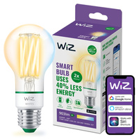 LED žárovka E27 A60 4,3W = 60W 903lm 2700-4000K TW FILAMENT Intelligent SMART WiFi Bluetooth App WiZ