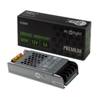 Modulární napájecí zdroj LED Slim Premium 60W 12V Ecolight