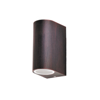 Zahradní lampa LED nástěnná lampa CHILE GU10 IP44 Horní-Spodní Wenge RABALUX