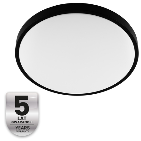 Stropní LED plafón s povrchovou montáží 36W 4000K CELIS Round IP44 Black Ring ALS LUMILED