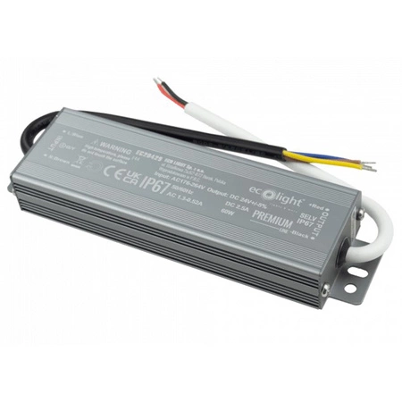 LED napájecí zdroj IP67 60W 24V Premium Ecolight