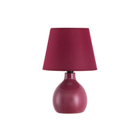 Stolní noční lampa E14 Maroon Classic Ingrid 4478 Rabalux