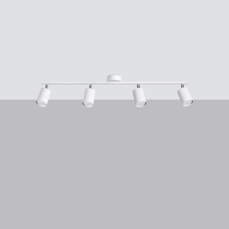 LEMMI 4L 4xGU10 Bílé moderní stropní svítidlo SOLLUX