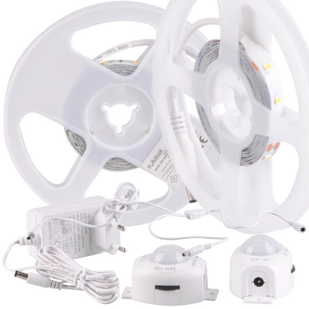 LED pásek se senzorem pohybu a soumraku 16,5W 1960lm 4000K neutrální 220-240V bílý 5m Sanico Goldlux