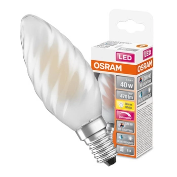 LED žárovka BW35 Candle E14 3,4W = 40W 470lm 2700K Warm CRI90 300° Filament Dimmable SUPERSTAR PLUS CLASSIC Osram