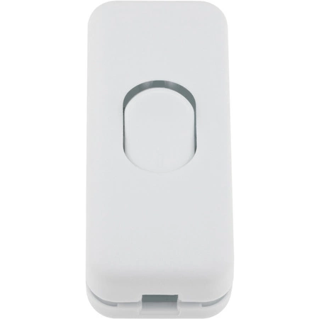 Přepínač vypínač kolébkový na kabelu, Bílá LUMILED