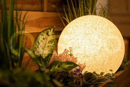 Venkovní zahradní lampa 230V E27 BULLET 40cm Kámen