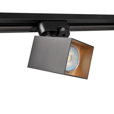 Sanico Goldlux 1-fázová kolejnicová sada + 3x GU10 Black Gold SQUARE reflektor Sanico Goldlux