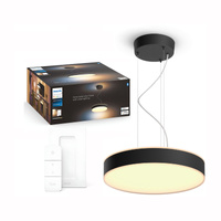 ENRAVE LED stropní závěsné svítidlo černé 33,5W CCT PHILIPS HUE Bluetooth + stmívač
