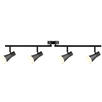 Pohyblivé a nastavitelné stropní a nástěnné svítidlo 16.8W LED BERG 4 černá 3000K GOLDLUX (Polux)