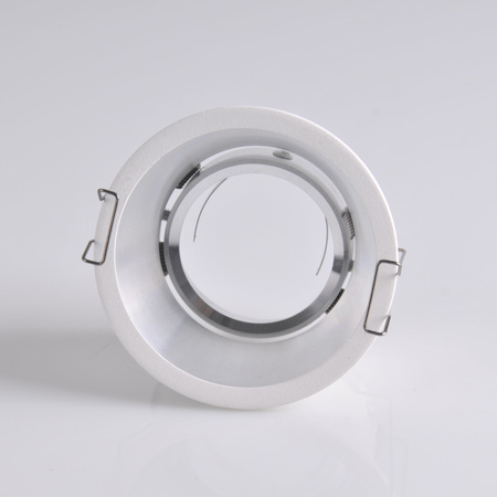 KOLDING Bílé a stříbrné zapuštěné kulaté pohyblivé svítidlo MR16 GOLDLUX (Polux)