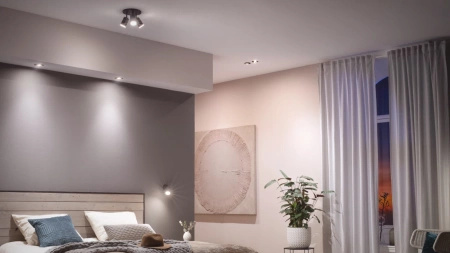 3x LED svítidlo pro zapuštěnou montáž 4,2 W 400 lm IP20 Bílá a Color Ambiance RGB + TW Aluminium Smart SMART Zigbee Bluetooth Centura Philips HUE