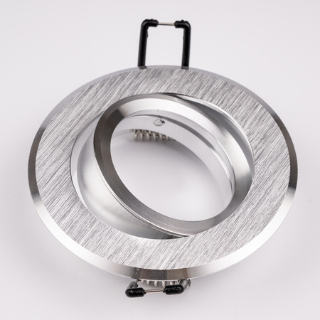 Halogenové stropní svítidlo pod omítku Kulaté pohyblivé svítidlo GU10 MR16 Silver TRIAM LUMILED