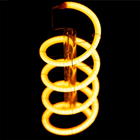 3x Dekorativní Kulatá Žárovka LED E27, G95 6W = 50W 420lm 2200K Teplá bílá 360° Filament Globe Smokey LUMILED