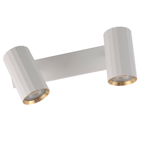 Nástěnné a stropní bodové svítidlo 2x GU10 White Gold NICEA Sanico Goldlux