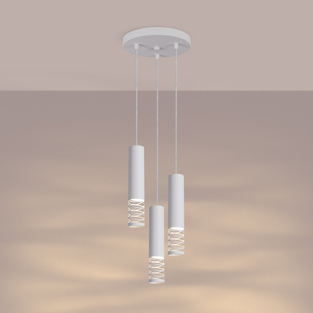 Stropní závěsné svítidlo 3x GU10 White LAMI Ocean Green SL.1689 Sollux