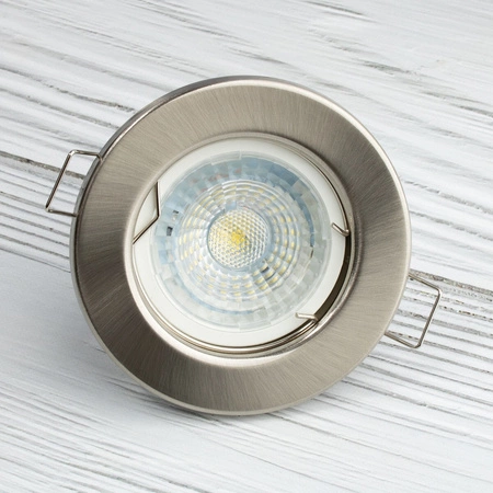 Halogenová Podhledové svítidlo GU10, MR16 Stálá Kulatá Saténový Plech LUMILED