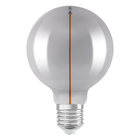 Dekorativní žárovka LED G95 Sphere E27 2,2W = 6W 60lm 1800K teplá bílá 320° Smoked Filament Vintage 1906 Osram
