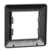 1-násobný horizontální rám pro zásuvku Single Asphora Antracit