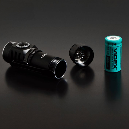 Taktická LED dobíjecí vodotěsná svítilna 10W 600lm 5700K A055 VIDEX