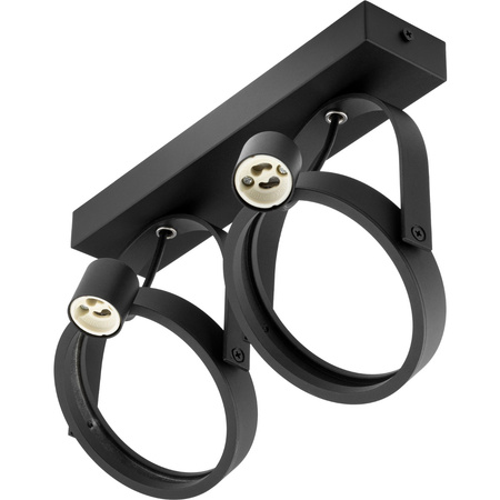 Stropní svítidlo Nástěnné svítidlo LEON 2x ES111 Posuvné černé