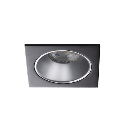 Podhledové svítidlo GLOZO DSL GU10/GU5,3 Square Black/Silver KANLUX pro vestavbu do podhledu