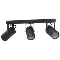 Stropní svítidlo Spot Tuba Reflector Halogenové svítidlo 3x GU10 Moving Black Simon Masterled