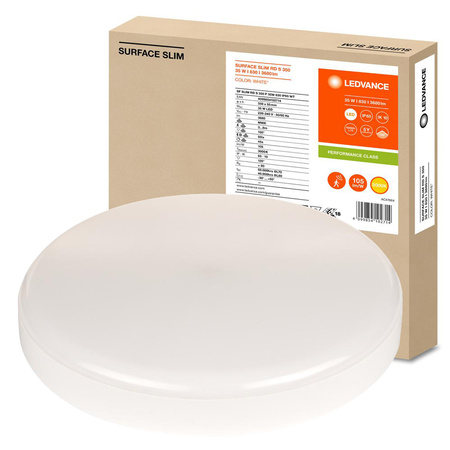 Plafond LED stropní světlo 35W 3680lm 3000K teplé se soumrakovým senzorem pohybu povrchově namontované bílé 35cm povrch Ledvance