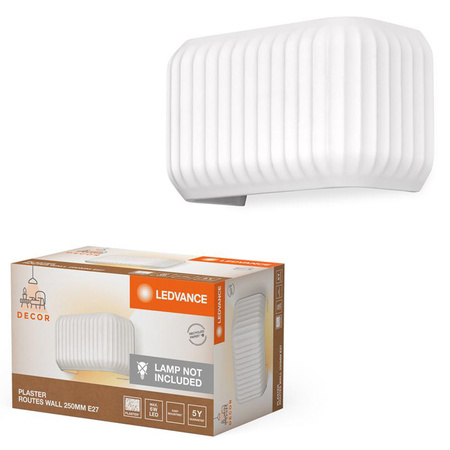 Dekorativní nástěnné svítidlo Nástěnná povrchová montáž E27 Bílá Dekor Ledvance