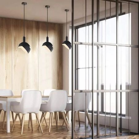 Závěsné svítidlo Svítidlo E14 Pohyblivé stínítko černé VT-7100 V-TAC