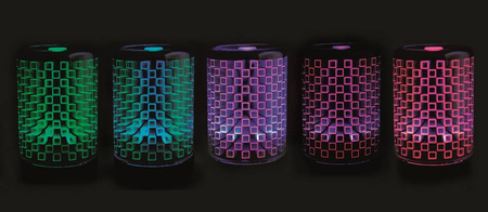 Zvlhčovač vzduchu / Dekorativní LED LAMPA RGB BONN 3D 12W 2v1 GOLDLUX (Polux)