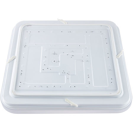 LED stropní koupelnový plafón 72W 3000-6500K White Square Diamond 43cm + dálkové ovládání