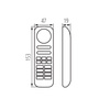 Dálkové ovládání pro LED RGB CCT White 8-Zone 1,5V baterie REMOTE Kanlux