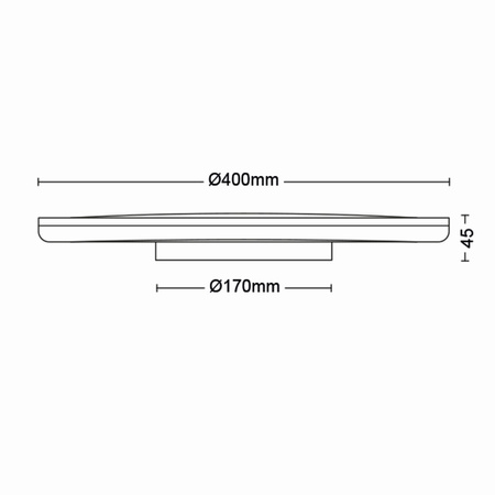 Plafondová LED lampa pro povrchovou montáž OZZIET 22W 2700K 40cm bílá kulatá PHILIPS