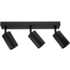 Stropní svítidlo 3x GU10 SPOT LED svítidlo QUALIS III Black