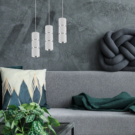 Stropní závěsné svítidlo GU10 White Silver BAMBOO Sanico Goldlux