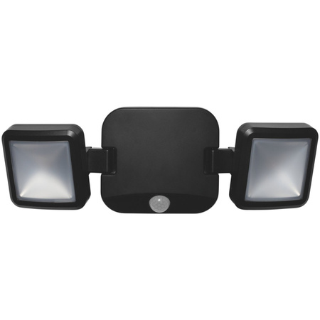 LED reflektor 10W 480lm 4000K IP54 černý s detektorem pohybu LEDVANCE SPOTLIGHT Bateriový Twin