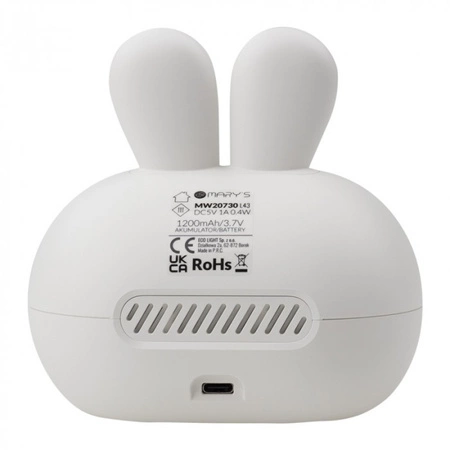 Dětský elektronický budík šedý USB dobíjecí 1200mAh MARY'S KINGDOM