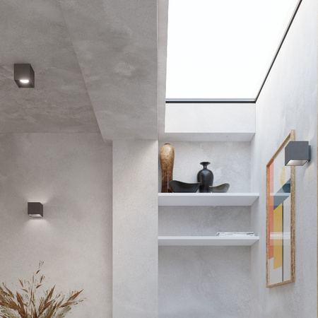 Svítidlo pro povrchovou montáž QUAD G10 Halogen Spot Tuba Cube Antracat SOLLUX