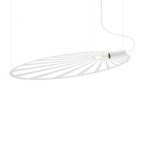 LED závěsné stropní svítidlo LEHDET E27 110cm bílé SOLLUX