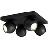 LED bodové stropní světlo Buckram Black 4x 5W CCT PHILIPS HUE Bluetooth + stmívač