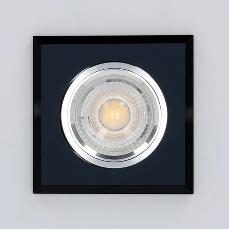 Zápustná montáž GU10 Halogenové zapuštěné bodové pletivo Black Square Kobi